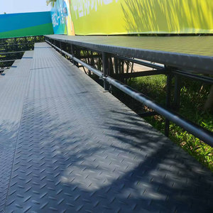 أفضل جودة مبيضات من الألومنيوم كرة القدم باديل ملعب محمول للجلوس مؤقت حامل متحرك 3 صفوف من الألومنيوم - Product Image 4