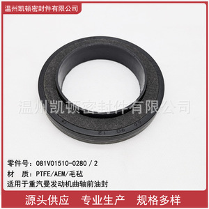 Joint d'étanchéité avant du vilebrequin 081V01510-0280 pour moteurs Sinotruk Man, pièce de rechange en matériau PTFE - Product Image 5
