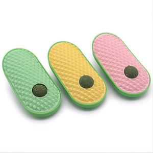 Giocattoli in plastica con erba gatta per gatti da interno, giocattoli a sfera da parete per leccare, massaggiare e auto-pulire - Product Image 5