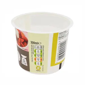 Approvazione di vendita calda rotonda 300ml confezione di Yogurt tazza monouso per Yogurt