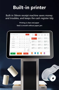 15.6 Inch AI Dual Display Touch Screen All-in-One <b>POS</b> Scale <b>System</b> USB/VGA Interface Efficient Monitoring Vegetables Fruits - Product Image 4