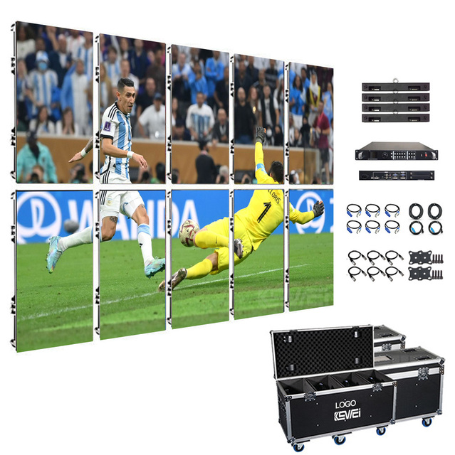 Super Clear LED Screen for Indoor Outdoor Use Aluminum Bracket Wall Panel Cabinet Rental Video Display Digital Signage Displays