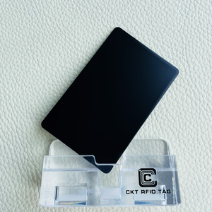 Matt Đen Mạ Thép Không Gỉ Kim Loại NFC Thẻ Kinh Doanh Với Biểu Tượng Tùy Chỉnh - Product Image 2