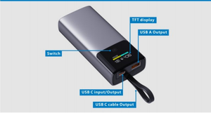 <span class=keywords><strong>Portable</strong></span> USB-C Charge Rapide 10000mAh 5V 9V 12V Batteries Au Lithium 21700 Power Bank câble intégré pour <span class=keywords><strong>iPhone</strong></span> 16 pour ordinateur <span class=keywords><strong>portable</strong></span> - Product Image 6