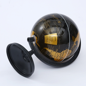 विंटेज 14.2 सेमी ब्लैक सिल्वर pvc दुनिया दुनिया पृथ्वी स्टैंड शैक्षिक टेरिस्ट्रिक्स प्लास्टिक मैप दुनिया ब्यूरो की घूर्णन करने वाले बच्चों के लिए - Product Image 6