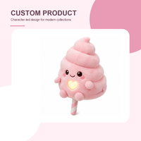 Peluche personnalisée XDT AI Icecream, rembourrée en coton PP et polyester, 11-30 cm, unisexe, OEM ODM, cadeau de fête