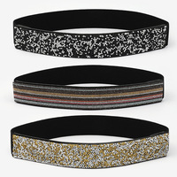 Ceinture élastique pour femme, ceinture souple large avec décorations brillantes en cristal, accessoire de taille pour robe féminine