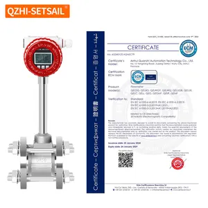 China High Quality High Precision Gas Flow Meter Vortex Flowmeter Compressed Air Steam Industrial Meter High-temperature Oil CE