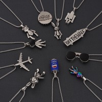 Pendentif tendance polyvalent en alliage pour hommes, style hip-hop, mode de rue pour étudiants et adultes, vente en gros de colliers pour hommes et femmes