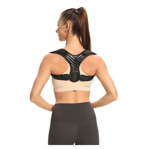 Adjustable Breathable Full <b>Back</b> <b>Brace</b> Upright <b>Back</b> Support Belt Straightener Posture Corrector Belt - Product Image 3