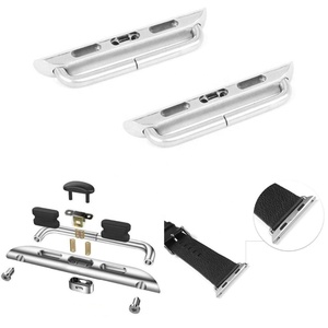 Keepwin Sang Trọng 316L Thép Không Gỉ Kết Nối Vít <span class=keywords><strong>Adapter</strong></span> Ban Nhạc Đồng Hồ Kết Nối Cho Thông Minh Đồng Hồ 11 10 9/8/7/6/5/4 - Product Image 5