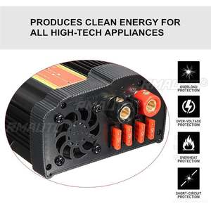 Inversor de Corriente de 6000W, 12V a 220V CA, Pantalla LCD Digital, Máximo 12000 Vatios, Onda Sinusoidal Modificada, Convertidor para Carga de Automóvil, Transformador USB - Product Image 5