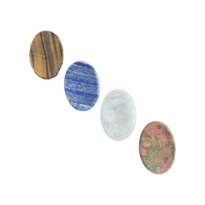 Piedra de Ágata de Alta Calidad con Vetas Azules, Elegante Piedra de la Preocupación, Cristal de Roca, Piedra para el Pulgar, para Energía Curativa, Gema Pulida, Hada - Product Image 6