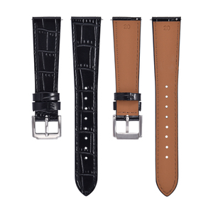 JUELONG reemplazo marrón piel de cocodrilo diseño correa de cuero correa de reloj de cuero Vintage correa de reloj - Product Image 3