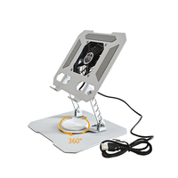 Support de bureau portable pliable et réglable à 360 degrés pour ordinateur portable, téléphone portable, tablette, PC, avec fonction de refroidissement, en métal