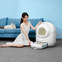 Boîte à litière automatique et confortable pour chats et chatons, nettoyage rapide, toilettes