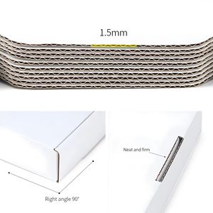 Boîtes d'expédition en carton ondulé blanc durable avec couvercles pour entreprises, envois postaux, livraison, emballage cadeau, stockage - Product Image 2