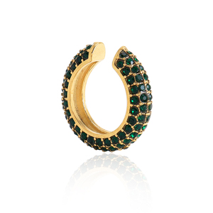 <span class=keywords><strong>Orecchini</strong></span> a Polsino Minos Luxury con Zirconi, Eleganti <span class=keywords><strong>Orecchini</strong></span> in Acciaio Inossidabile Placcato Oro 18k, Gioielli per Donne, Idea Regalo - Product Image 6