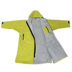 Plus Size Windproof Dry Surf Robe Poncho Coat Unisex Changing Robe Waterproof Swim Parka