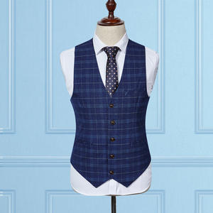 Pronto per la spedizione di alta qualità Plaid grossista <span class=keywords><strong>3</strong></span> <span class=keywords><strong>pezzi</strong></span> abiti formali da <span class=keywords><strong>uomo</strong></span> - Product Image 3