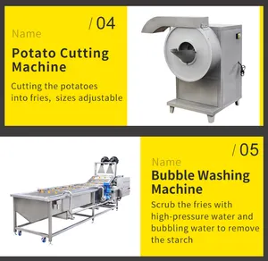 Automatische Best preis Pommes Frites Kartoffel chips 600kg Hoch effiziente Schneide maschine