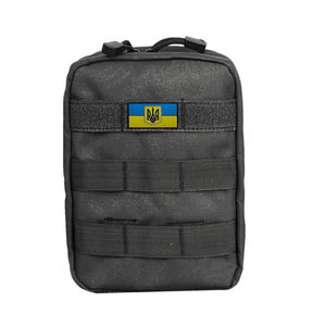 <span class=keywords><strong>FIRE</strong></span> FIGHTER Ukraine Emblème avec applique de décoration en caoutchouc PVC de style drapeau pour sac à dos et sacs patchs faciles à assortir. - Product Image 4