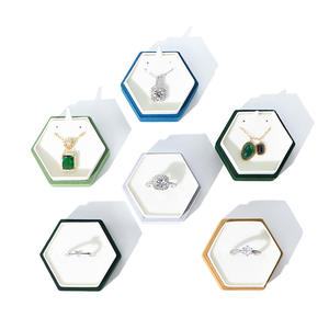 Caja de joyería de flocado con logotipo personalizado, caja de joyería para collar, anillo, caja de anillo, cajas de joyería, almacenamiento, embalaje de regalo - Product Image 2