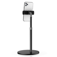 Support de téléphone de bureau FEIXIANG en acier au carbone minimaliste, rotatif à 360°, flexible, pour téléphone portable, bureau, maison, réglable