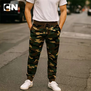 Certification BSCI Fabricant de tricots Logo personnalisé Jacquard Broderie Camo Tricoté Hommes Pantalons Pour Automne Hiver - Product Image 4