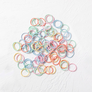 100 Cái/túi 2Mm Đường Kính 2Cm Mini Kids Dải Tóc Đàn Hồi Đuôi Ngựa Người Giữ Dây Đàn Hồi Tóc Ties Cho DIY Phụ Kiện Tóc - Product Image 6
