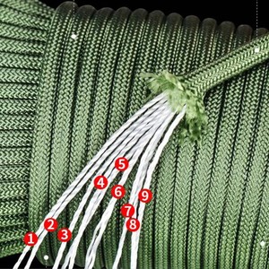 Corde multifonctionnelle 9 brins en polypropylène de 10 mm pour la pêche, le séchage du linge, la traction, le sauvetage, l'escalade et la décoration - Product Image 3