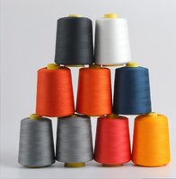 Benang jahit poliester Spun 100% kualitas tinggi untuk celana kekuatan kuat 20S/2 20S/3 40S/2 pola celup