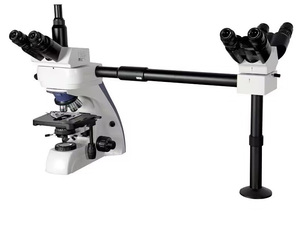 Mikroskop Biologi Gelsonlab XSZ-510 Baru untuk Demonstrasi Multi-perspektif dan Pengajaran Laboratorium dengan Lima Kepala - Product Image 2