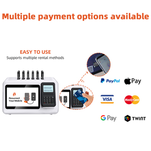 Chia sẻ ngân hàng điện 6 8 khe cắm cho thuê cho nhà hàng thuê sạc với POS ứng dụng thông minh 5000mAh quảng cáo chia sẻ ngân hàng điện - Product Image 3