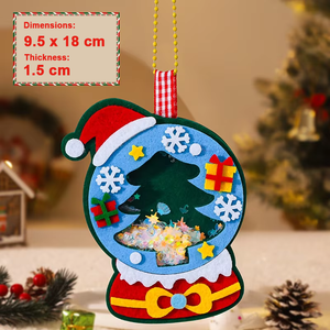 Haute qualité nouvelle guirlande <span class=keywords><strong>de</strong></span> noël avec lumières enfants à la main bricolage créatif pendentif <span class=keywords><strong>de</strong></span> noël pour la décoration <span class=keywords><strong>de</strong></span> la <span class=keywords><strong>maternelle</strong></span> - Product Image 4