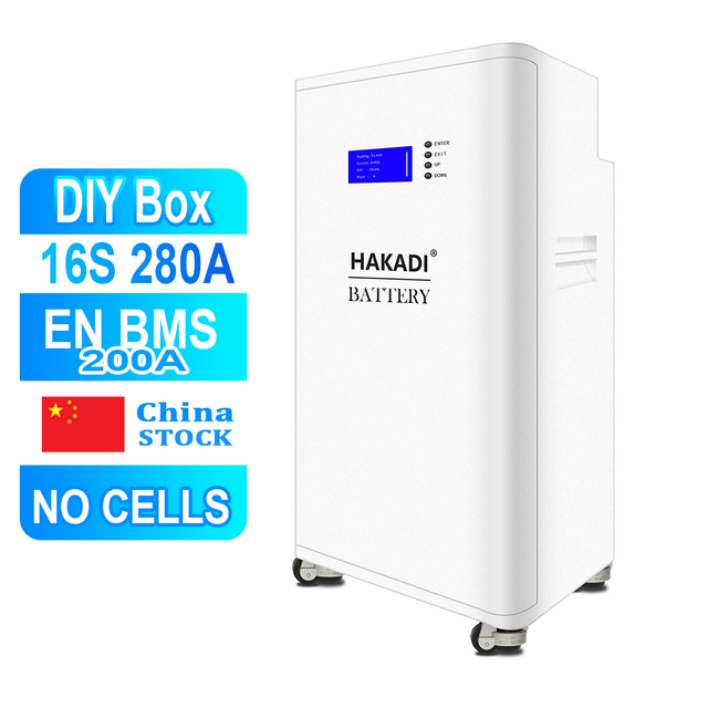 HAKADI Battery Case 16S280 314 Box Kit EN BMS 200A IP54 LCD Display Suit for MB31 280K CATL 280AH 314AH Lifepo4 Cells Battery