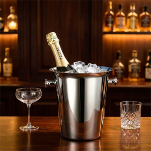 Premium professional commercial bar cocktail <b>serving</b> fast cooling stainless steel champagne chiller bucket - Product Image 1