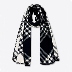 Bufanda de Mujer a Cuadros de Imitación de Cachemira de 55 cm, Calentador de Cuello con Aislamiento Térmico para Otoño e Invierno, Uso Interior y Exterior - Product Image 1