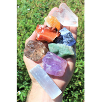 Vente flash Pierre précieuse naturelle Cristal Écologique Améthyste Quartz rose Pierre brute Sélénite Bâton pour la guérison
