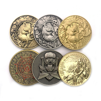 Pièces de commémoration en cuivre argenté d'or antique en gros de haute qualité