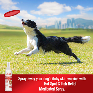 プライベートラベルホットスポットアレルギー保湿スキンリリーフかゆみ刺激薬用スプレー犬用 - Product Image 5