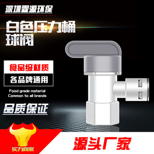 Vanne à bille pour réservoir sous pression, connecteur universel pour purificateur d'eau, 3/4 pouces, pour accessoires de réservoir de stockage, blanc - Product Image 3