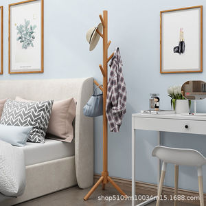 New type of simple <b>clothes</b> hanger, floor-standing, standing <b>clothes</b> hanger for living room and bedroom, household <b>clothes</b> and - Product Image 3