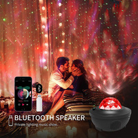 Lampe projecteur de ciel étoilé musical LED, ciel étoilé rotatif, projecteur de skyline, câble USB, commande vocale WIFI, lumière d'ambiance nocturne étoilée