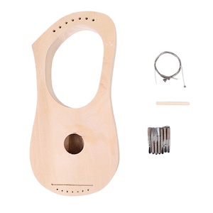 Lyre <span class=keywords><strong>en</strong></span> bois à faire soi-même, peinte à la main, graffiti, assemblage personnel, coloriage, instrument dessiné à la main, <span class=keywords><strong>kit</strong></span> de matériel d'accessoires, ensemble d'artisanat musical - Product Image 1