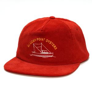 Gorras de Pana Originales con Cierre a Presión, Gorras Personalizadas de 5 Paneles con Logotipo Bordado, Gorras Desestructuradas para Hombre - Product Image 1