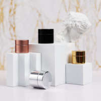 Pot cosmétique de luxe vide en aluminium à double paroi noir avec couvercle à vis, 5g, 10g, 1oz, 2oz, 4oz, pour crème