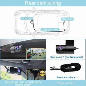 Enregistreur vidéo automatique 1080P pour voiture, caméra embarquée DVR avec double objectif 4K avant/arrière, GPS et WiFi pour Lexus RX RX200T RX450H <span class=keywords><strong>2017</strong></span> - Product Image 6