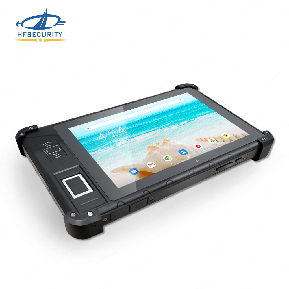 HFSecurity FP08 Android 9 8 дюймовым экраном, биометрический портативный мобильный отпечатков пальцев карта посещаемости времени система