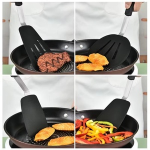Hot Sale Slotted Spatulas <b>Silicone</b> Cooking Utensils Kitchen <b>Tools</b> Turner Kitchen Utensils for Cooking - Product Image 4